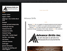 Tablet Screenshot of advantage-drillbits.com